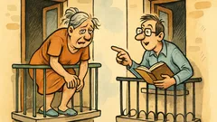 Виц: Жали ми се комшийката през балкона – Болят...